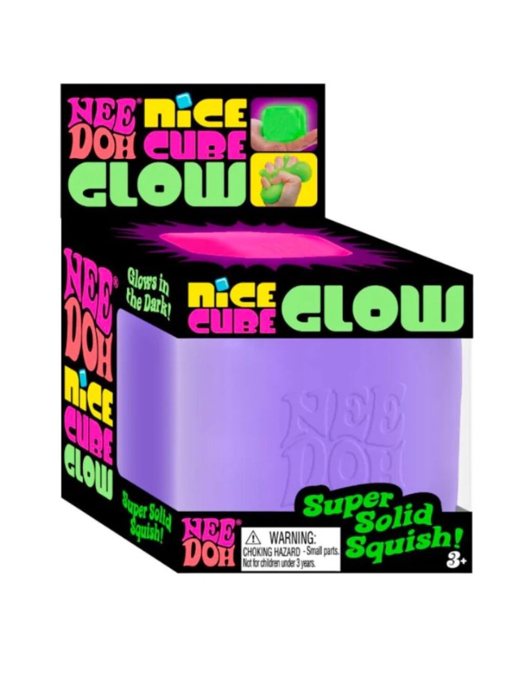NeeDoh Nice Cube Glow in Purple 💜